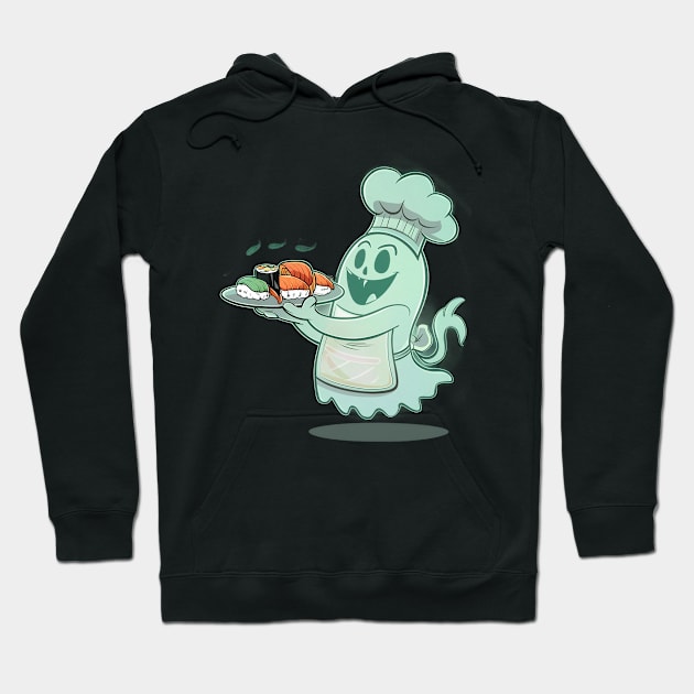 Sushi lover ghost chef Hoodie by Spaceboyishere